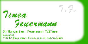 timea feuermann business card